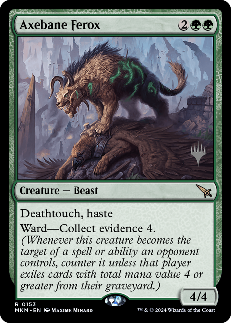 Axebane Ferox (PPMKM-153) - Murders at Karlov Manor Promos Foil