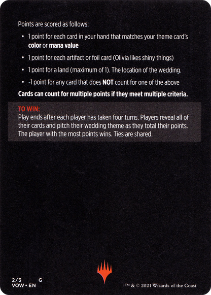 Vampire Wedding Planner // Vampire Wedding Planner (cont'd) (MVOW-002) - Innistrad: Crimson Vow Minigames Foil