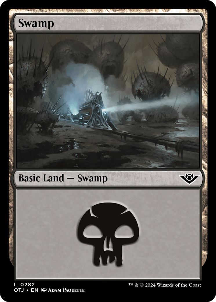 Swamp (0282) (OTJ-282) - Outlaws of Thunder Junction Foil