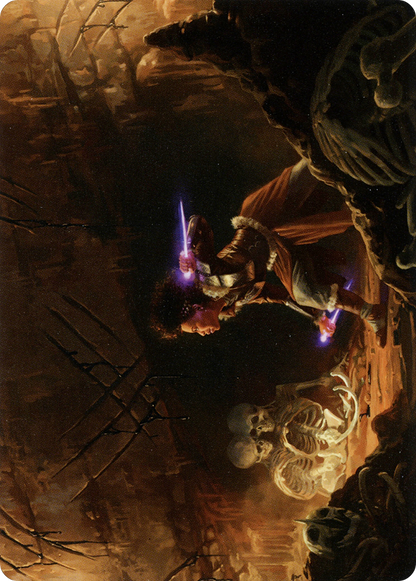 Dogged Pursuit // Dogged Pursuit (ASKHM-021) - Art Series: Kaldheim (Borderless) Foil