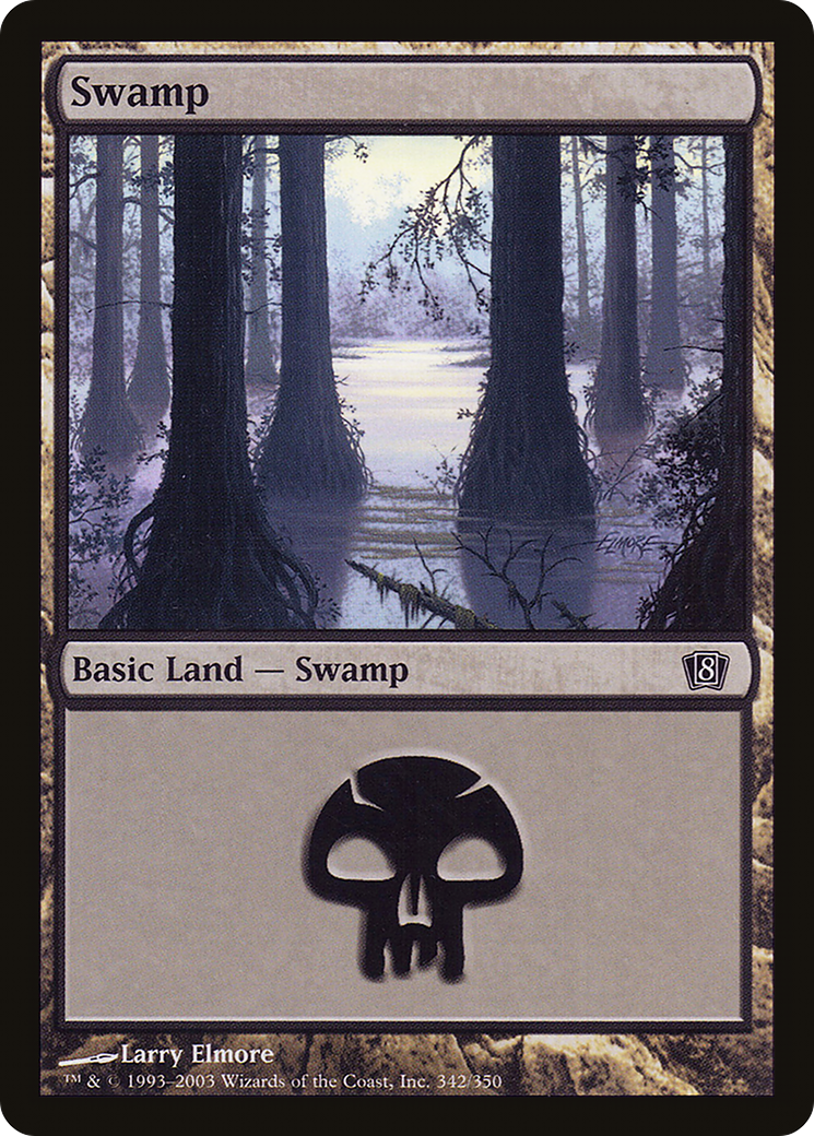 Swamp (8ED-342★) - 8th Edition