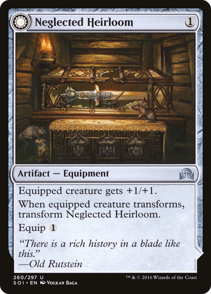 Neglected Heirloom (SOI-260) - Shadows over Innistrad: (Double Faced Transform)