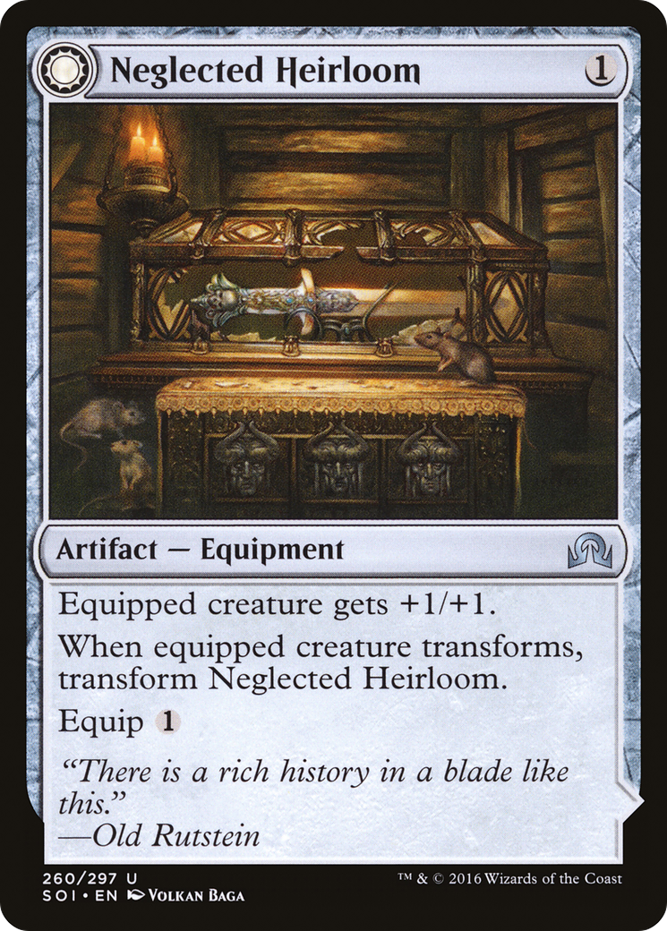 Neglected Heirloom (SOI-260) - Shadows over Innistrad: (Double Faced Transform) Foil
