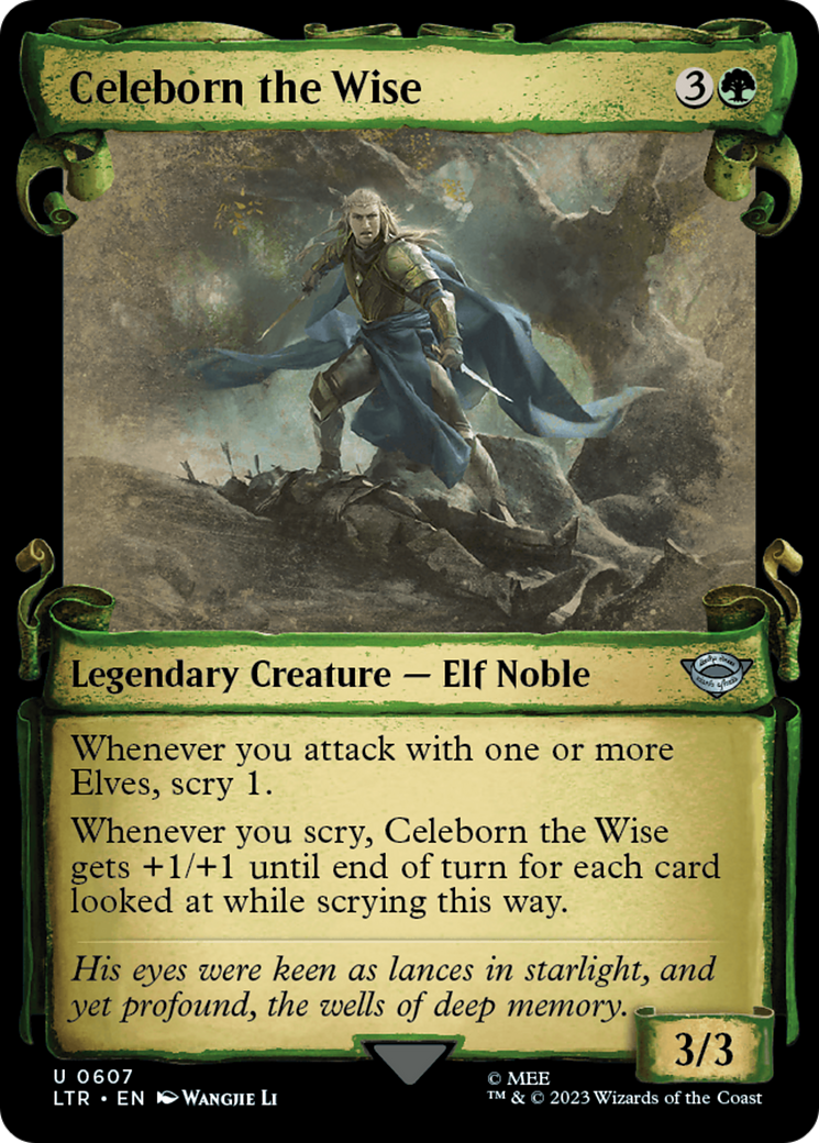 Celeborn the Wise (Showcase Scrolls) (LTR-607) - The Lord of the Rings: Tales of Middle-earth: (Showcase)