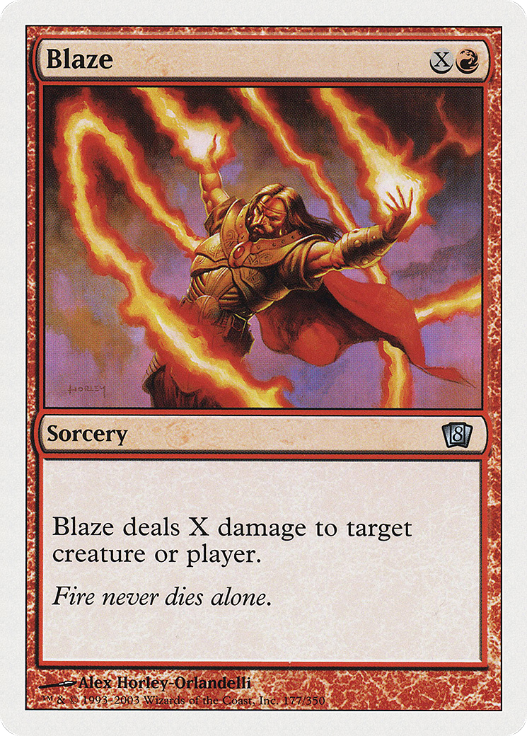 Blaze (8ED-177) - 8th Edition Foil