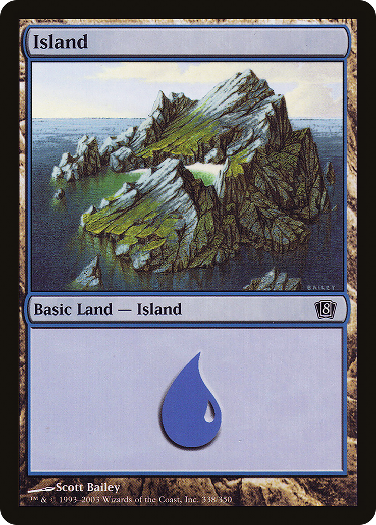 Island (8ED-338★) - 8th Edition Foil
