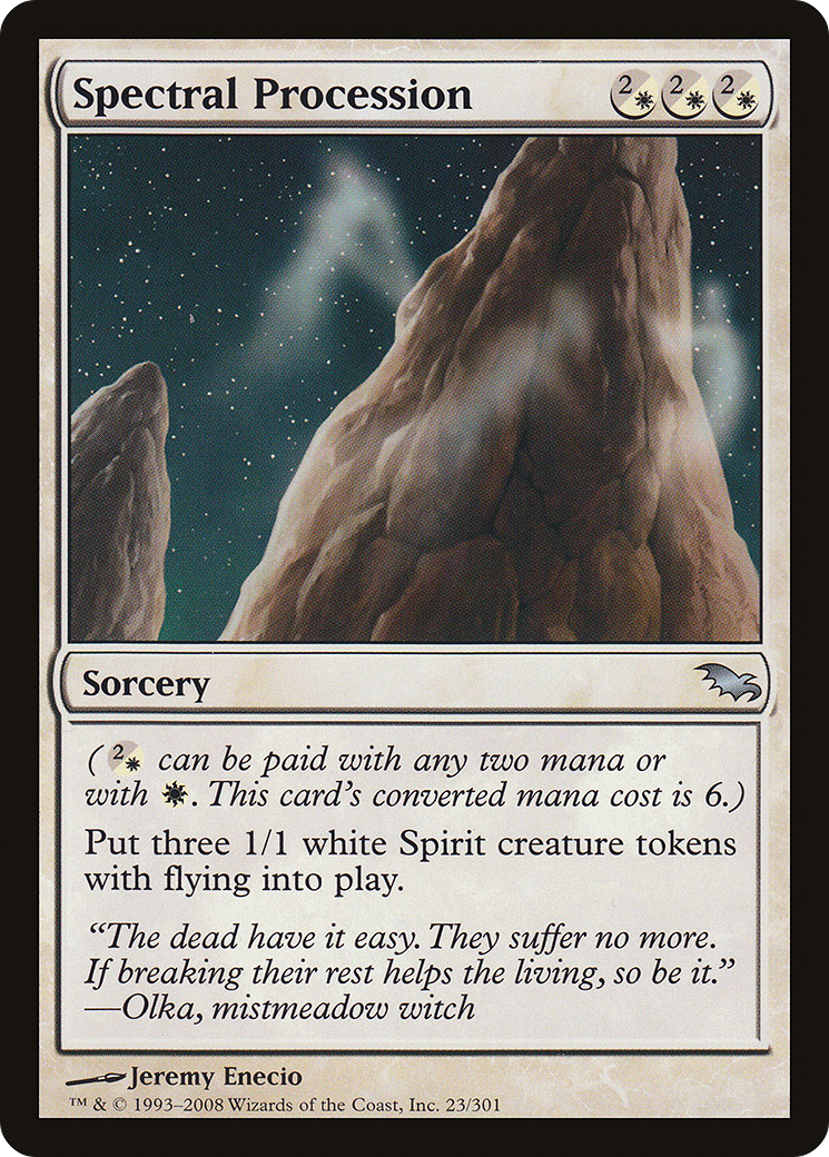 Spectral Procession (SHM-023) - Shadowmoor Foil