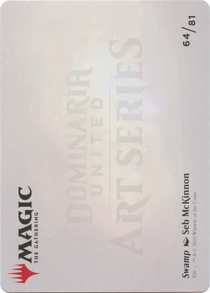 Swamp // Swamp (ADMU-064) - Dominaria United Art Series (Borderless)