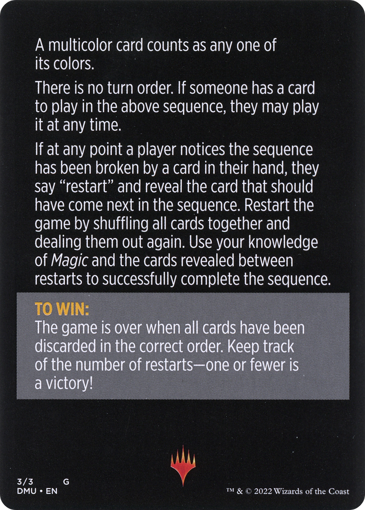 Telepathic Transmission // Telepathic Transmission (cont'd) (MDMU-003) - Dominaria United Minigames Foil