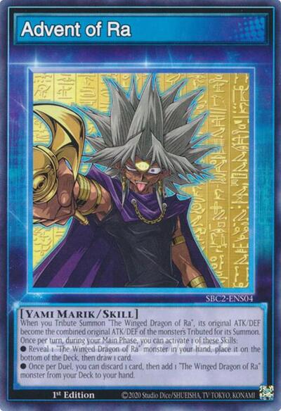 Advent of Ra (SBC2-ENS04) [Speed Duel: Battle City Finals]