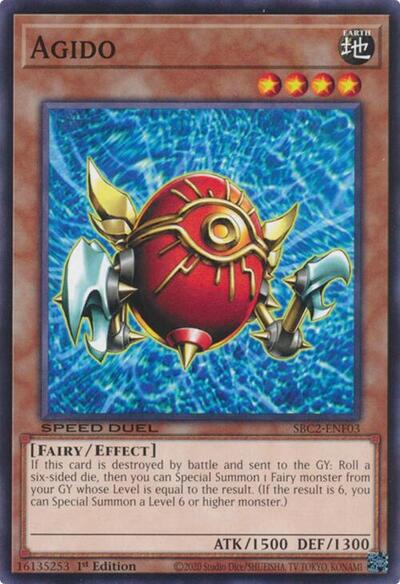 Agido (SBC2-ENF03) [Speed Duel: Battle City Finals]