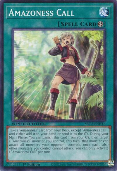 Amazoness Call (SBC2-ENH16) [Speed Duel: Battle City Finals]