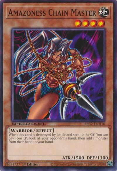 Amazoness Chain Master (SBC2-ENH10) [Speed Duel: Battle City Finals]