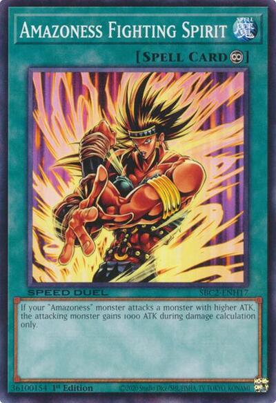 Amazoness Fighting Spirit (SBC2-ENH17) [Speed Duel: Battle City Finals]