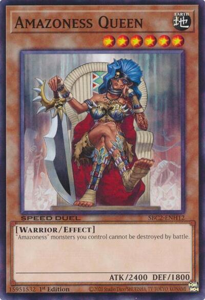 Amazoness Queen (SBC2-ENH12) [Speed Duel: Battle City Finals]