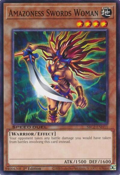 Amazoness Swords Woman (SBC2-ENH11) [Speed Duel: Battle City Finals]