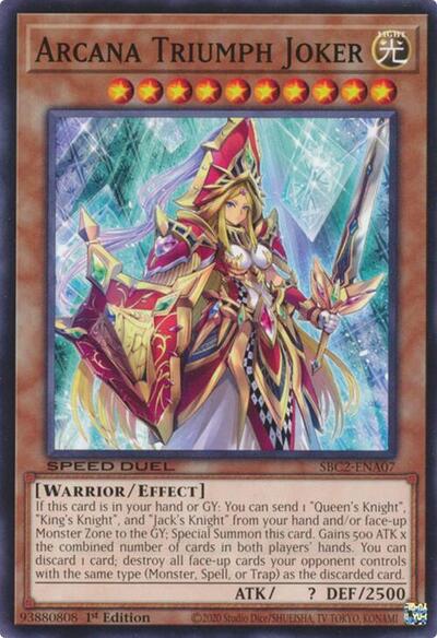 Arcana Triumph Joker (SBC2-ENA07) [Speed Duel: Battle City Finals]