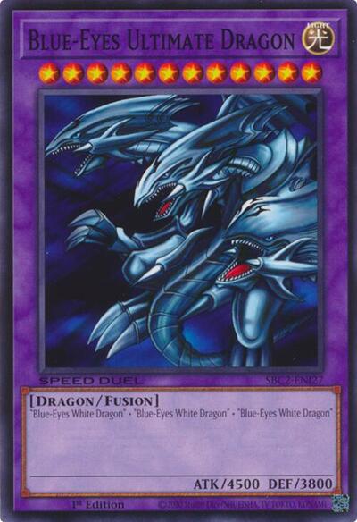 Blue-Eyes Ultimate Dragon (SBC2-ENI27) [Speed Duel: Battle City Finals]
