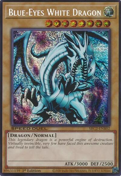Blue-Eyes White Dragon (PSR) (SBC2-ENB02) [Speed Duel: Battle City Finals]