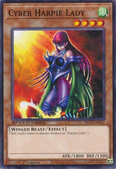 Cyber Harpie Lady (SBC2-ENH07) [Speed Duel: Battle City Finals]