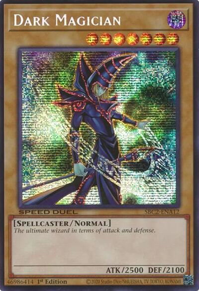 Dark Magician (PSR) (SBC2-ENA12) [Speed Duel: Battle City Finals]