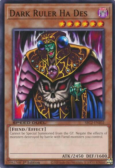 Dark Ruler Ha Des (SBC2-ENE02) [Speed Duel: Battle City Finals]
