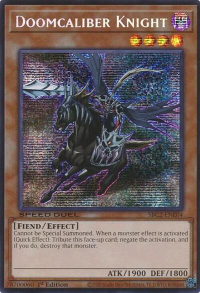 Doomcaliber Knight (PSR) (SBC2-ENE04) [Speed Duel: Battle City Finals]