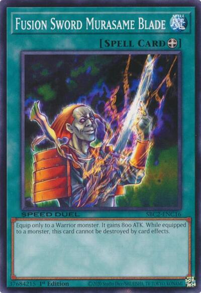 Fusion Sword Murasame Blade (SBC2-ENC16) [Speed Duel: Battle City Finals]