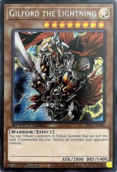 Gilford the Lightning (PSR) (SBC2-ENC01) [Speed Duel: Battle City Finals]