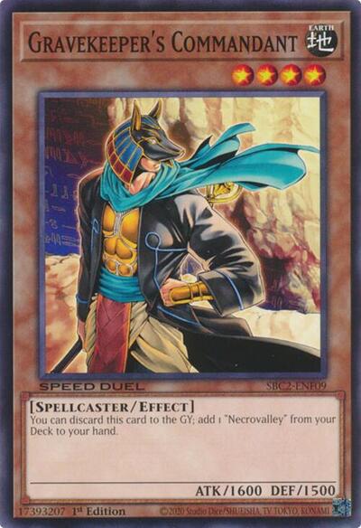 Gravekeeper's Commandant (SBC2-ENF09) [Speed Duel: Battle City Finals]