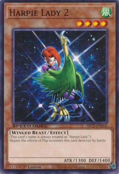 Harpie Lady 2 (SBC2-ENH06) [Speed Duel: Battle City Finals]