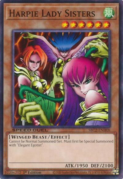 Harpie Lady Sisters (SBC2-ENH08) [Speed Duel: Battle City Finals]
