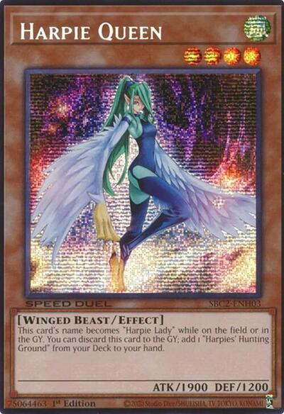 Harpie Queen (PSR) (SBC2-ENH03) [Speed Duel: Battle City Finals]