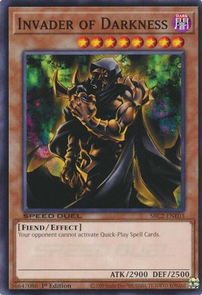 Invader of Darkness (SBC2-ENE03) [Speed Duel: Battle City Finals]