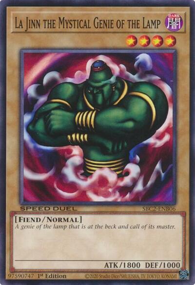 La Jinn the Mystical Genie of the Lamp (SBC2-ENB06) [Speed Duel: Battle City Finals]