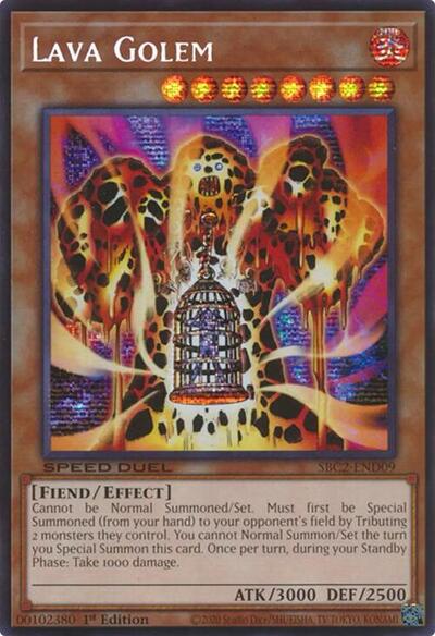 Lava Golem (PSR) (SBC2-END09) [Speed Duel: Battle City Finals]