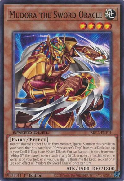 Mudora the Sword Oracle (SBC2-ENF01) [Speed Duel: Battle City Finals]
