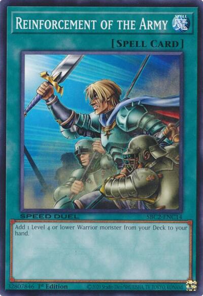 Reinforcement of the Army (SBC2-ENC14) [Speed Duel: Battle City Finals]