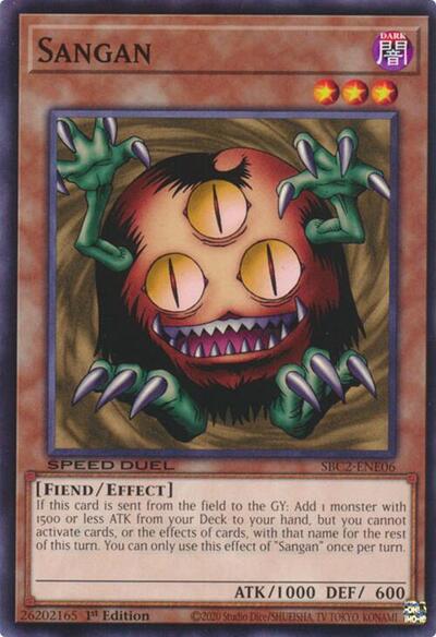 Sangan (SBC2-ENE06) [Speed Duel: Battle City Finals]