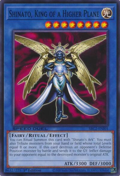 Shinato, King of a Higher Plane (SBC2-ENI01) [Speed Duel: Battle City Finals]