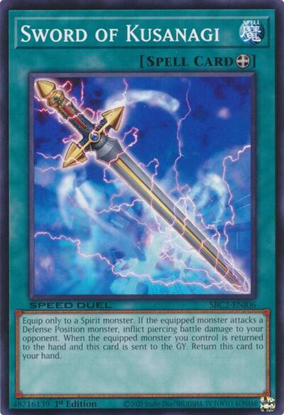 Sword of Kusanagi (SBC2-ENI06) [Speed Duel: Battle City Finals]