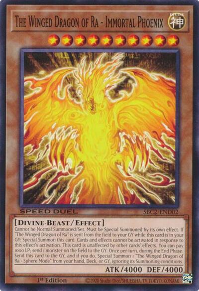 The Winged Dragon of Ra - Immortal Phoenix (SBC2-END02) [Speed Duel: Battle City Finals]