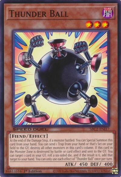 Thunder Ball (SBC2-ENI17) [Speed Duel: Battle City Finals]