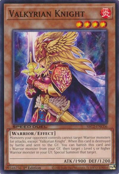 Valkyrian Knight (SBC2-ENC06) [Speed Duel: Battle City Finals]