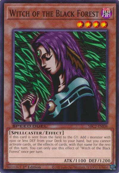 Witch of the Black Forest (SBC2-ENI08) [Speed Duel: Battle City Finals]