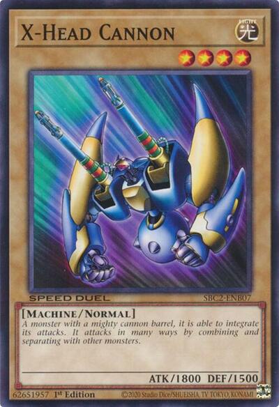 X-Head Cannon (SBC2-ENB07) [Speed Duel: Battle City Finals]