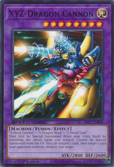 XYZ-Dragon Cannon (SBC2-ENB20) [Speed Duel: Battle City Finals]