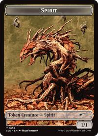 Spirit (SLD) // Shapeshifter (KHM) Double-sided Token (1852 // 8) [Secret Lair Drop Series]
