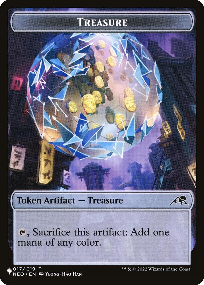 Treasure // Citizen Double-Sided Token (17 // 12) [The List Reprints]
