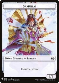 Samurai // Clue Double-Sided Token (2 // 40) [The List Reprints]